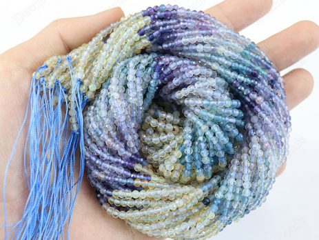 Gradient Faceted Fluorite Beads