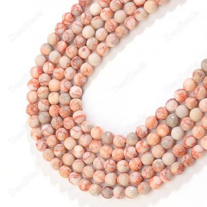 Faceted Pink Jasper Beads