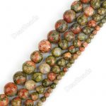 Unakite Beads Faceted