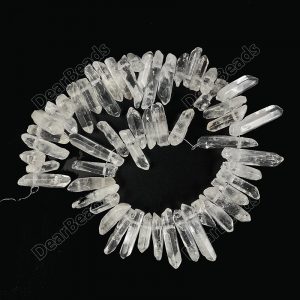 Clear Quartz Point Beads