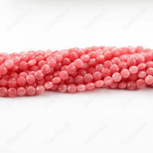 Red Jade Coin Beads