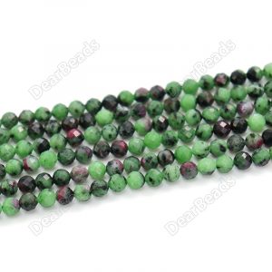 Faceted Ruby Zoisite 6mm