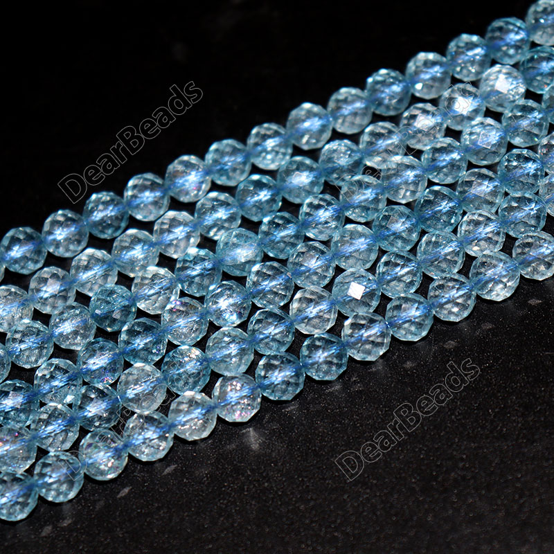 Faceted Blue Topaz Beads