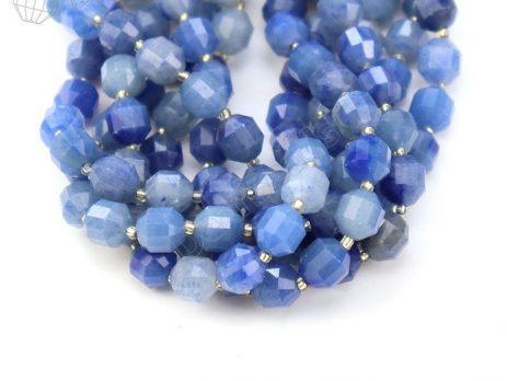 Blue Aventurine Tube Beads
