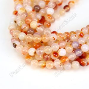 Red Moss Agate Beads