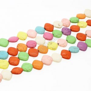 Howlite Diamond Beads