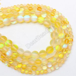 Matte Holographic Quartz Beads