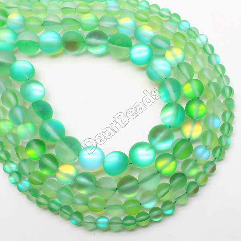 Matte Green Mermaid Glass
