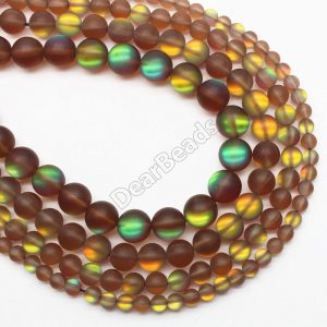 Matte Mystic Aura Beads 6mm