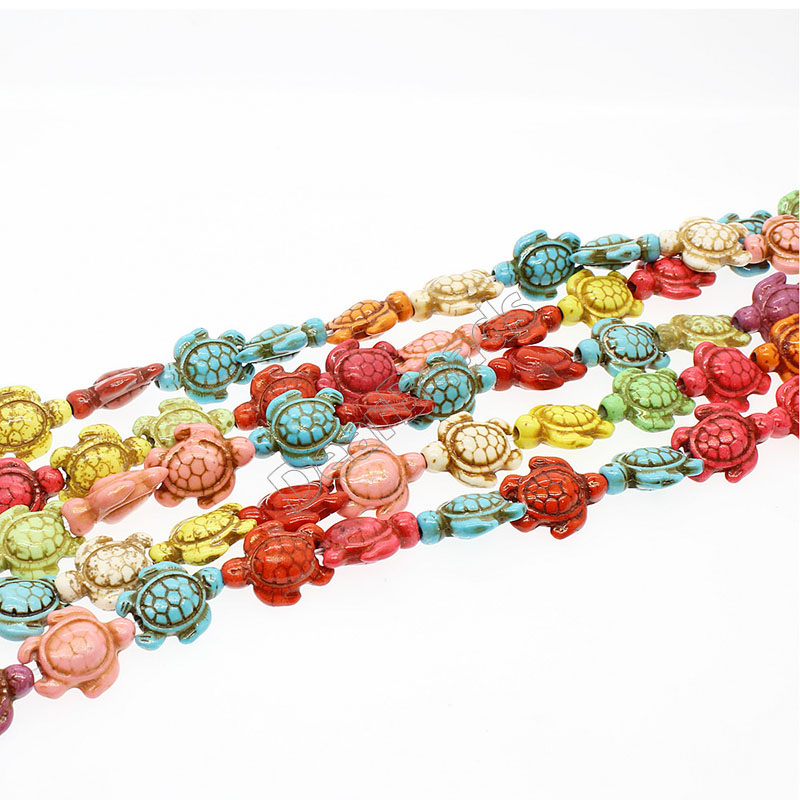 Howlite Tortoise Beads