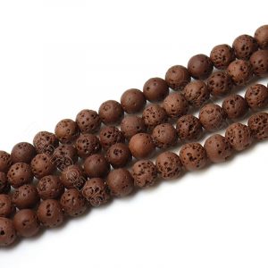 Brown Lava Beads