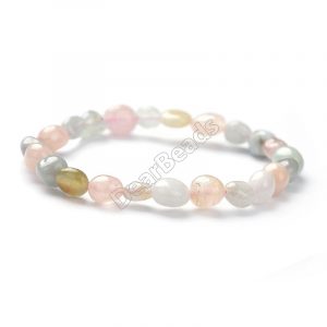 Morganite Bead Bracelet