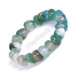 Green Agate Nugget Bracelet