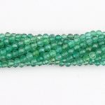 Faceted Green Agate Beads