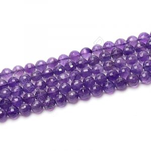Faceted Amethyst Beads 10mm