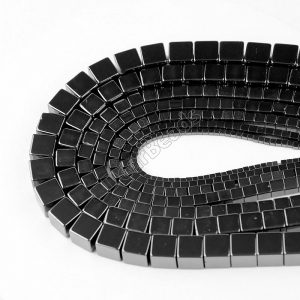 Black Hematite Cube Beads