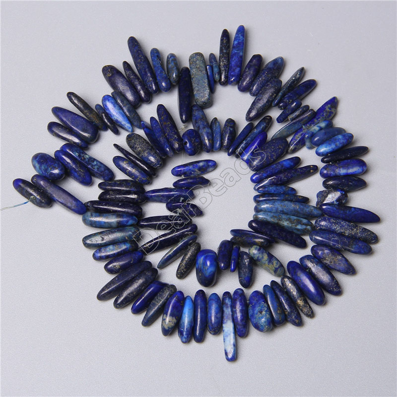 Lapis Chip Beads