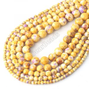 Yellow Rain Flower Beads