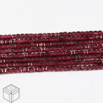 Cube Garnet Beads