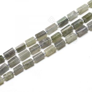 Labradorite Faceted Tube Beads