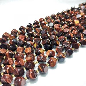 Red Tiger Eye Beads Cube