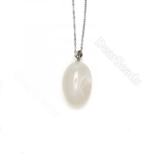 White Agate Pendant