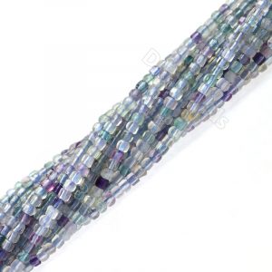 Fluorite cube beads 2mm