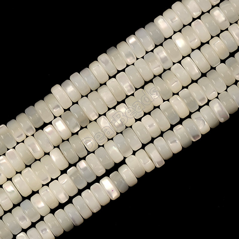Shell Heishi Beads