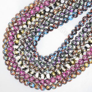 Mix Plated Hematite Beads