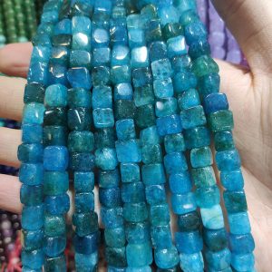 Jade Cube Beads