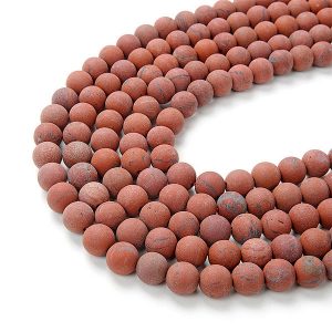 Matte Red Jasper Beads