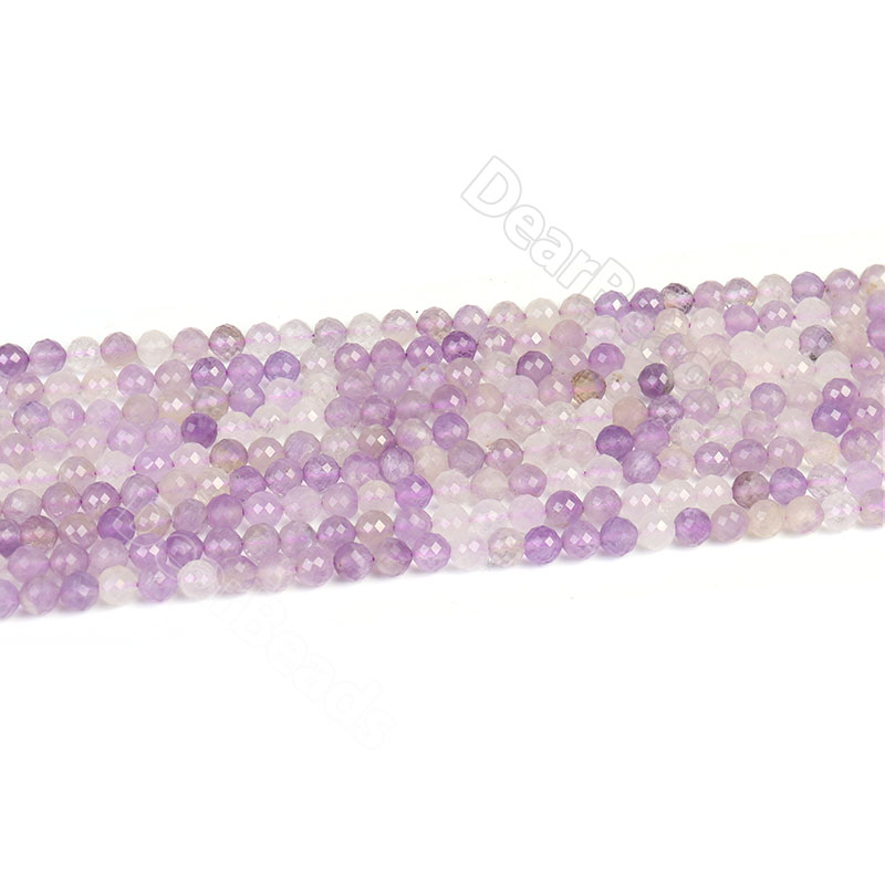 Faceted Light Amethyst Beads