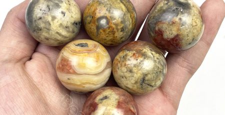 Crazy Lace Agate Sphere