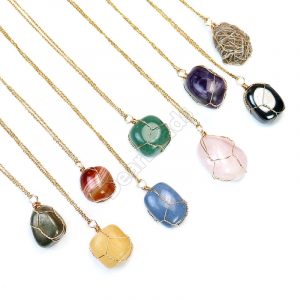 Nugget Gemstone Pendants