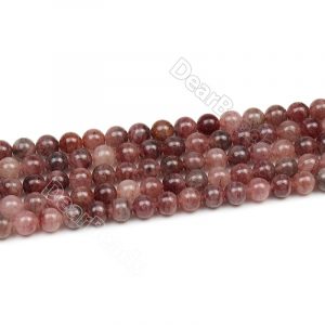 Lepidocrocite Quartz Beads