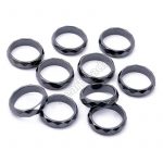 Faceted Hematite Ring