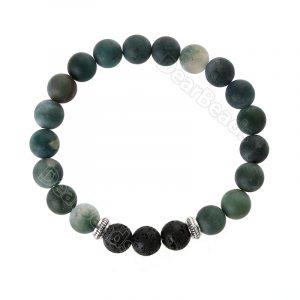 Moss Agate and Lava