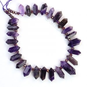 Amethyst Top Drilled Point Beads