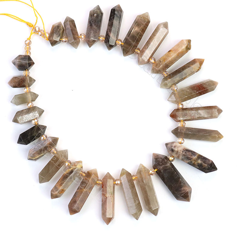 Sunstone Top Drilled Beads