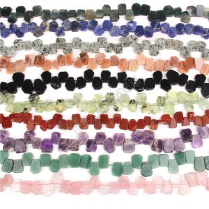 Top Drilled Flat Stone Beads