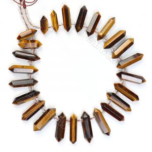 Tiger Eye Stone Point Beads