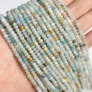 Rondelle Faceted Amazonite