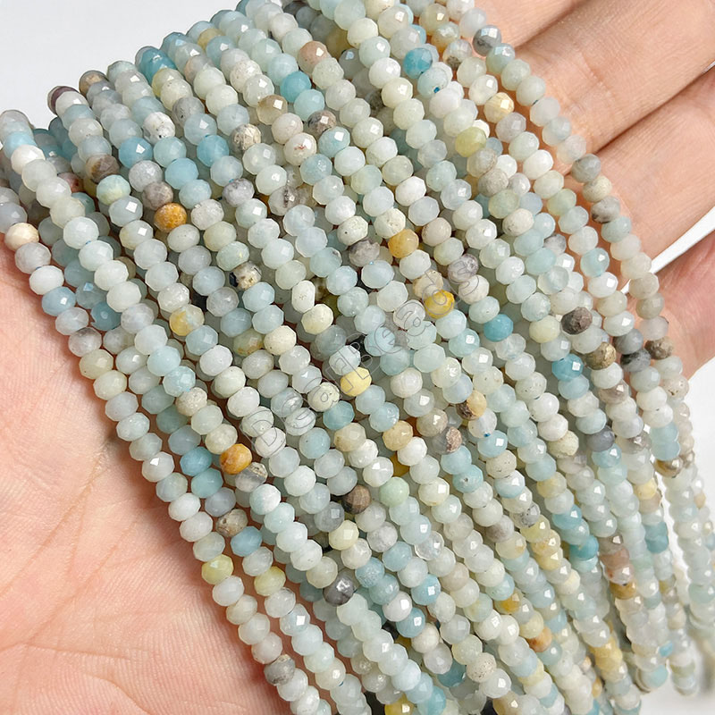 Rondelle Faceted Amazonite