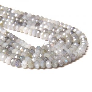 Rondelle Faceted Labradorite Beads