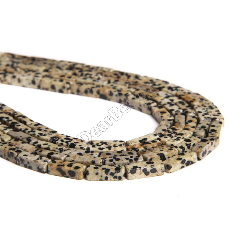 Dalmatian Jasper Tube Beads