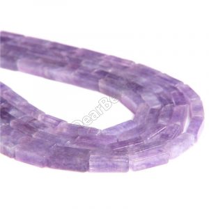 Purple Jade Tube Beads