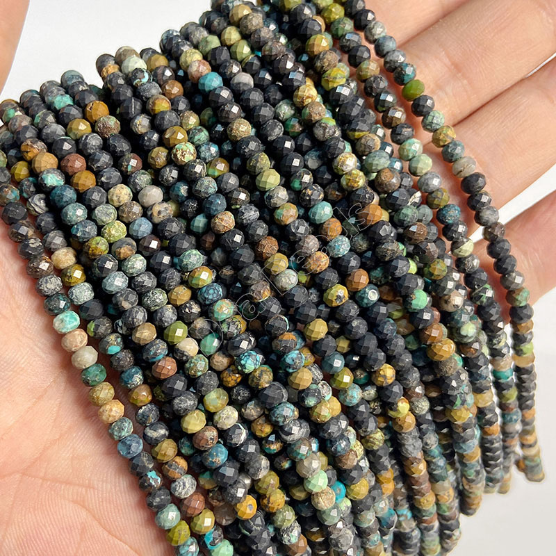 Faceted Phoenix Turquoise Beads