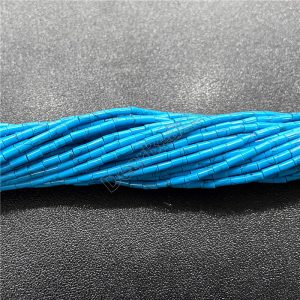 Blue Turquoise Tube Beads