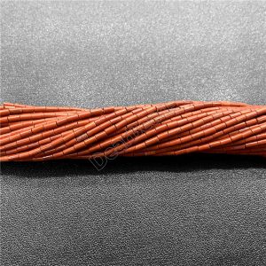 Red Jasper Tube Beads