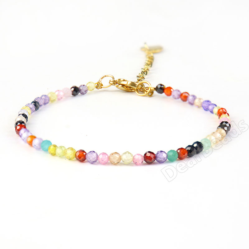 High Quality Purple Rose Quartz Bracelet Wholesale 5pcs